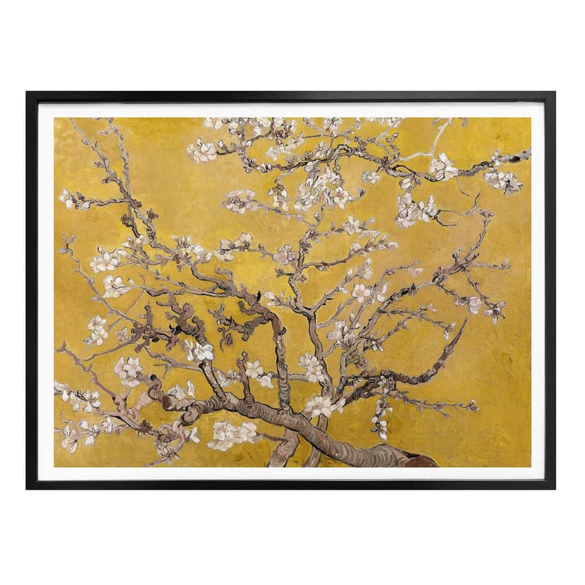 Póster van Gogh - Almendro en Flor Ocre