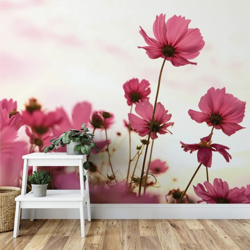 Fotomural cosmos rosa