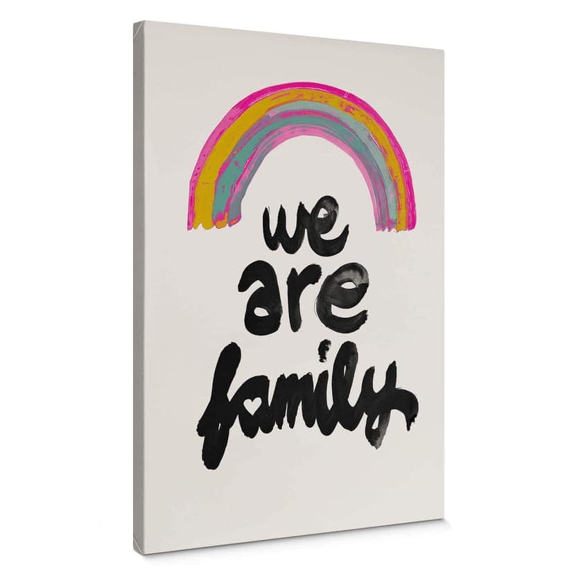 Lienzo Somos familia - Treechild