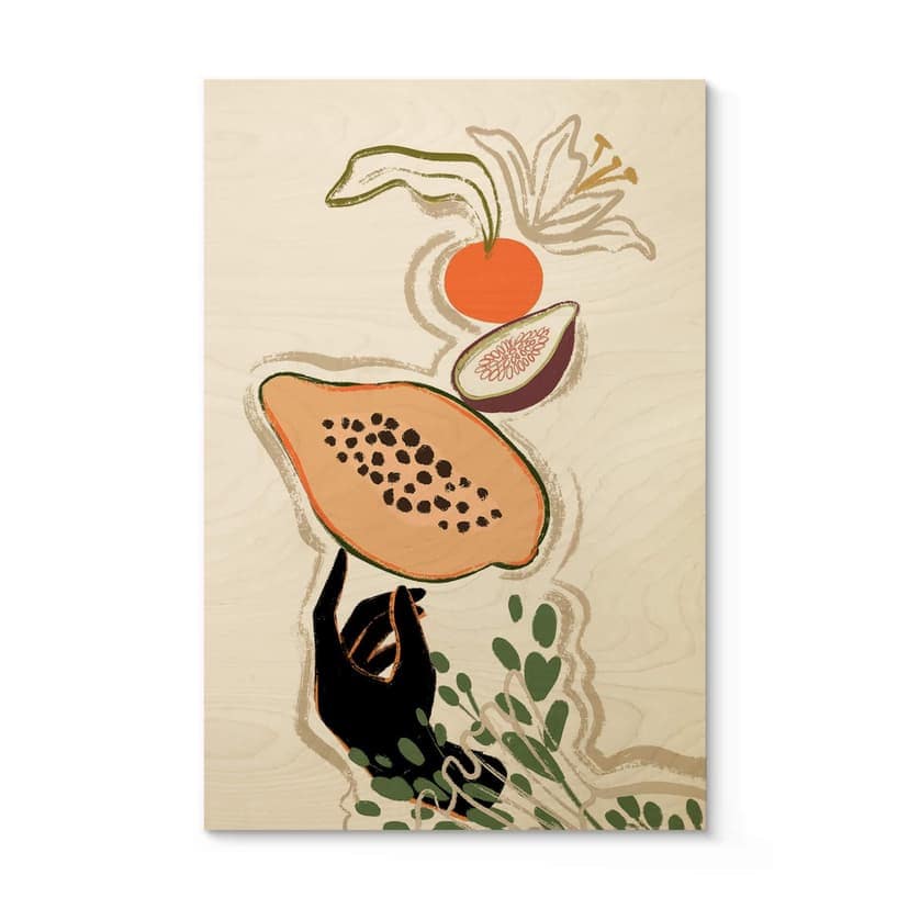 Cuadro de madera Arty Guava - Papaya Balance