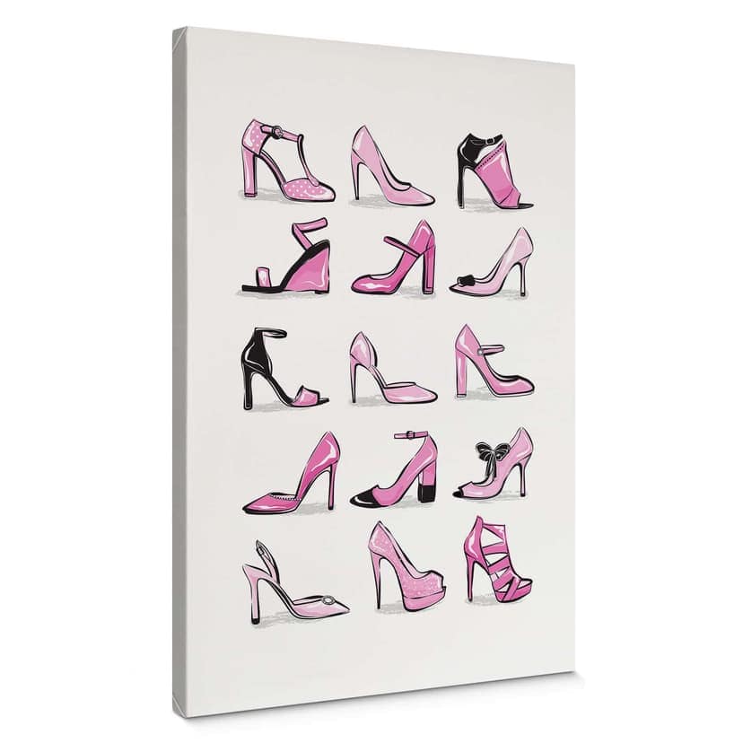 Lienzo Martina - Tacones de aguja rosas