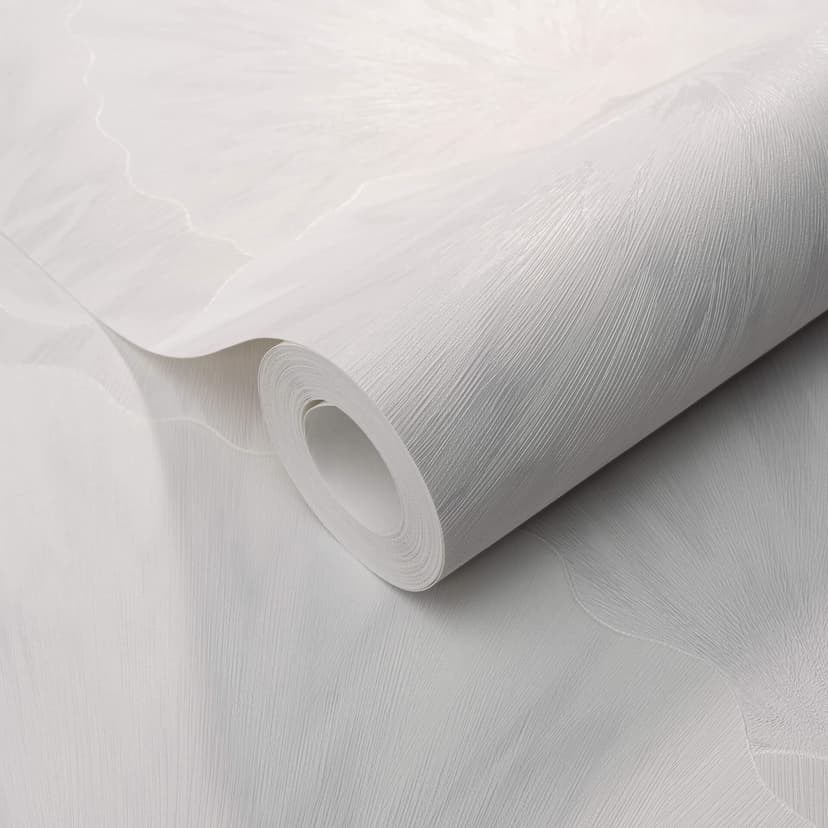 Papel pintado no tejido con Muestras gráficas en blanco