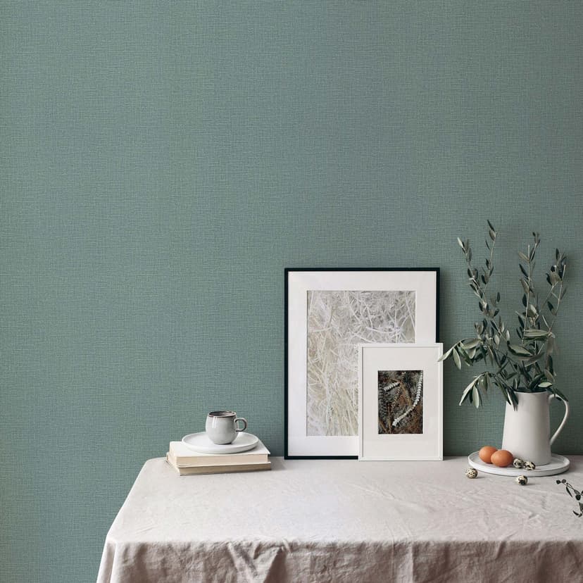 Papel pintado unitario Opus verde
