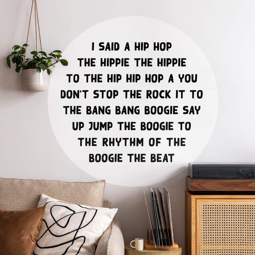 Vinilo decorativo Songext I said a hip hop - Redondo