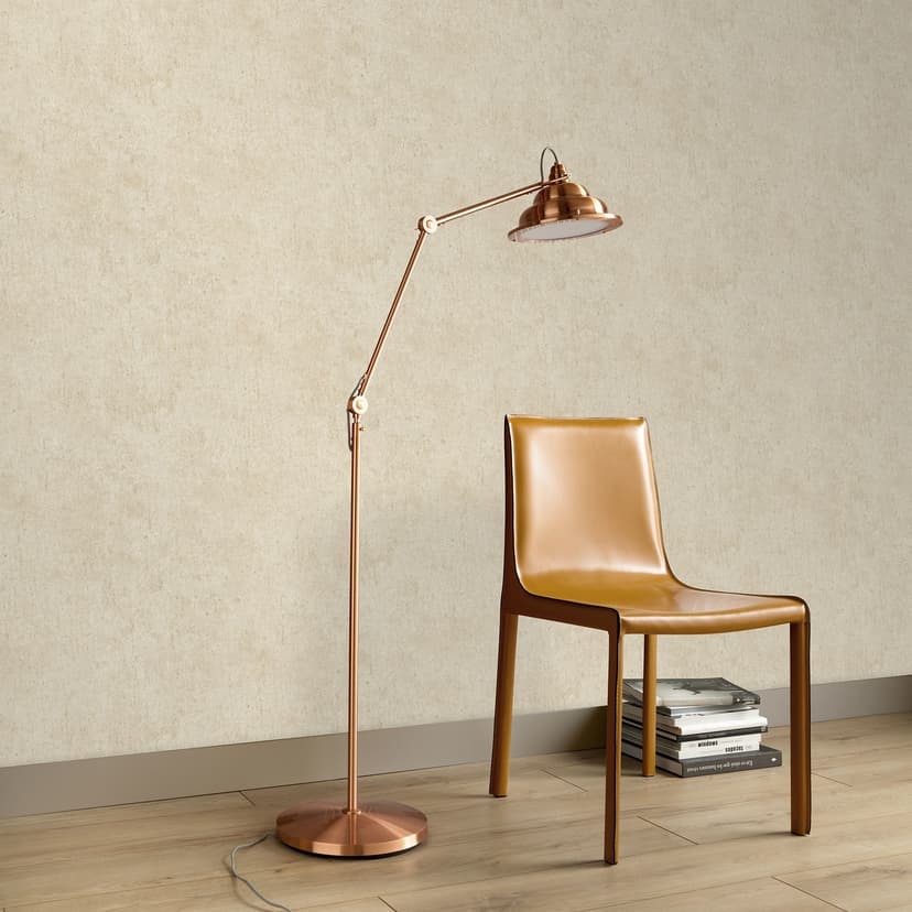 Papel pintado no tejido aspecto hormigón colores lisos en beige