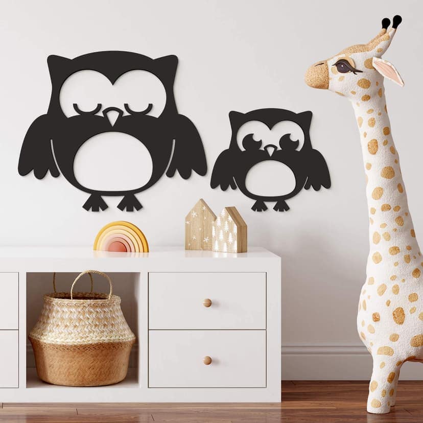 Decoración de espuma dura búhos de ensueño (set de 2)