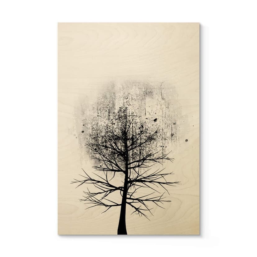 Cuadro de madera Kubistika - Estudio del árbol 01