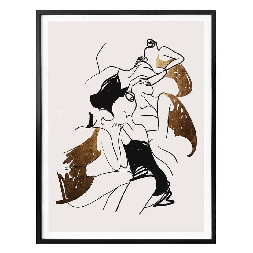 Póster Kubistika - Bailarinas