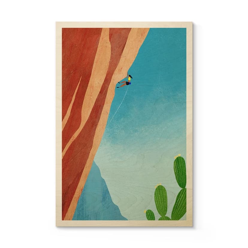 Cuadro de madera Escalada al Gran Cañón - Rivers