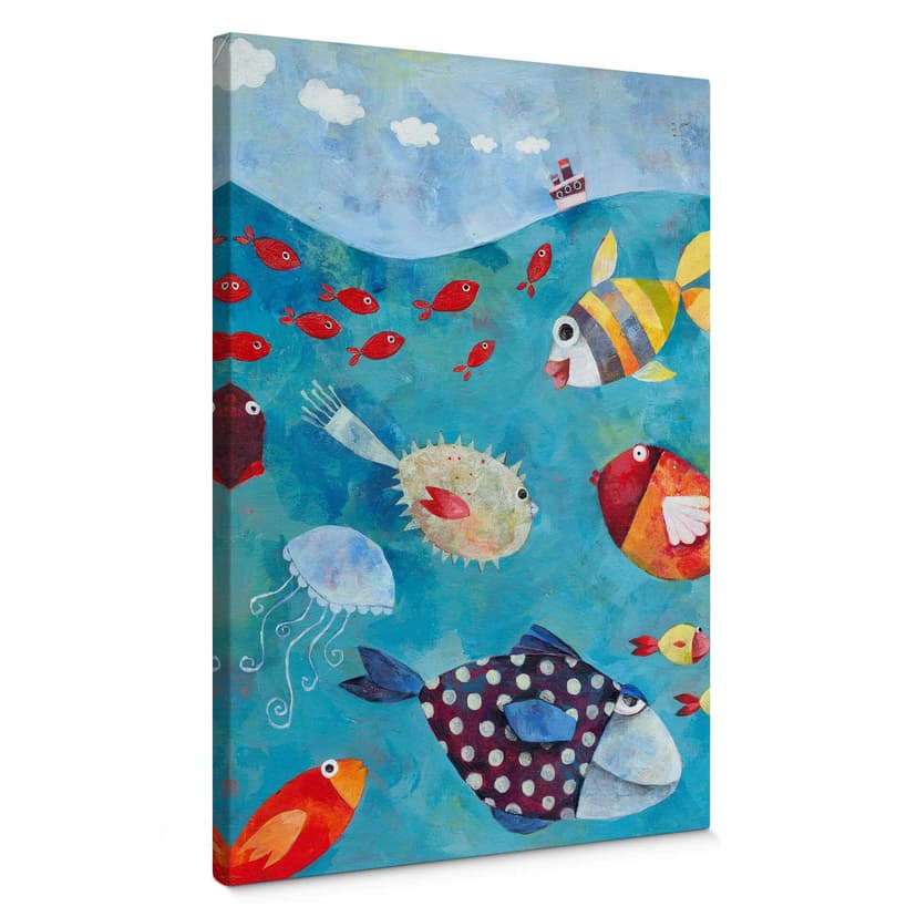 Lienzo Blanz - Peces en el mar