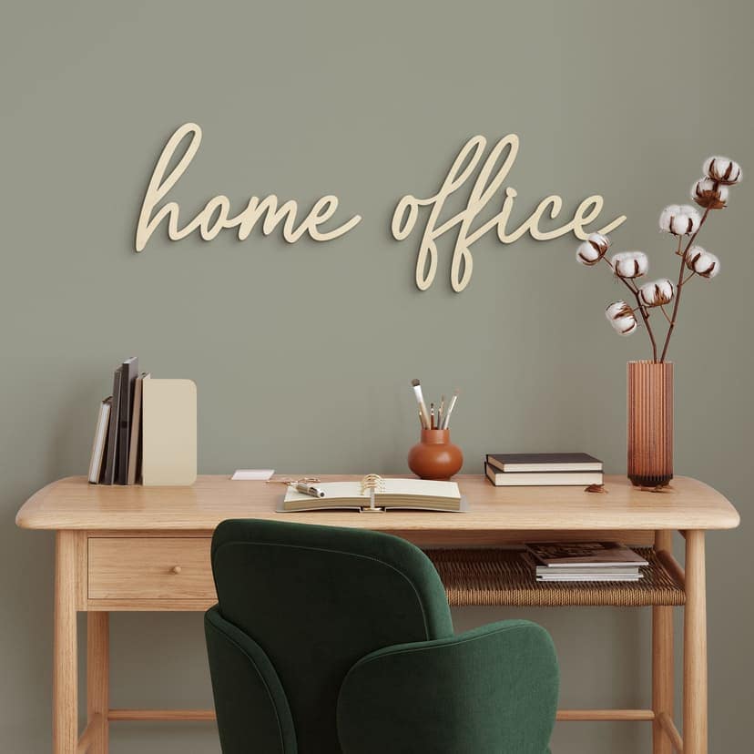 Decoración mural letras Home Office - Álamo
