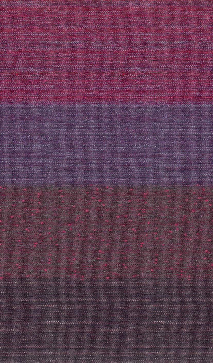 Fotomurale con motivo textil aspecto degradado en burdeos púrpura y gris 2,7 x 1,59 m