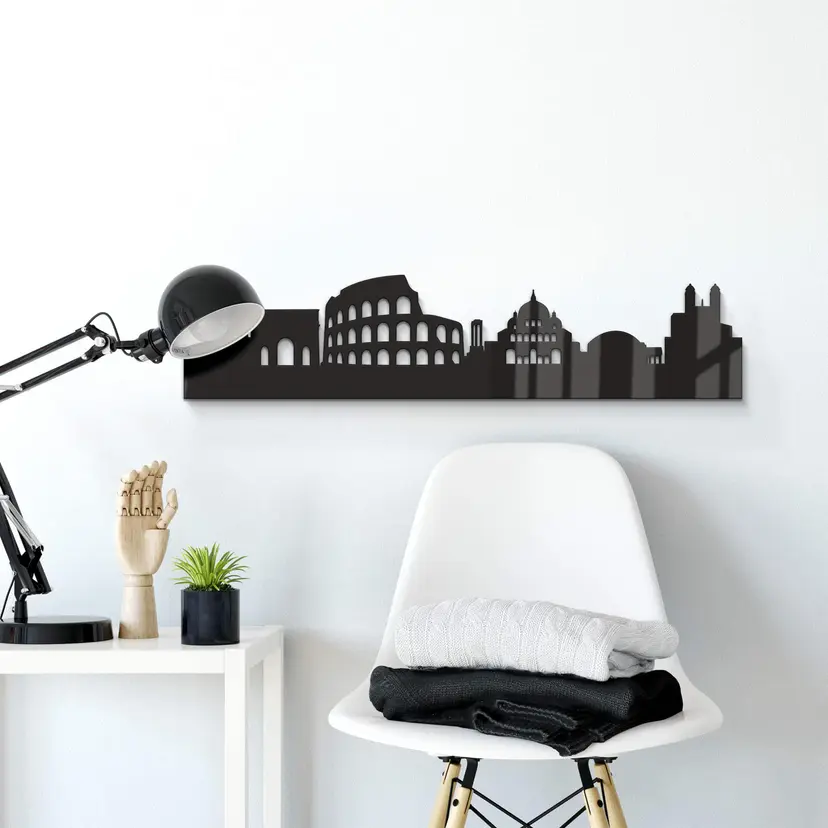 Decoración acrílica skyline Roma
