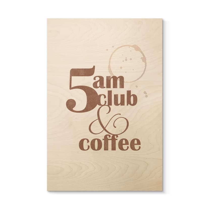 Cuadro de madera 5 en Club & Coffee