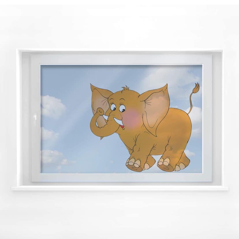 Imagen de ventana de elefante hembra