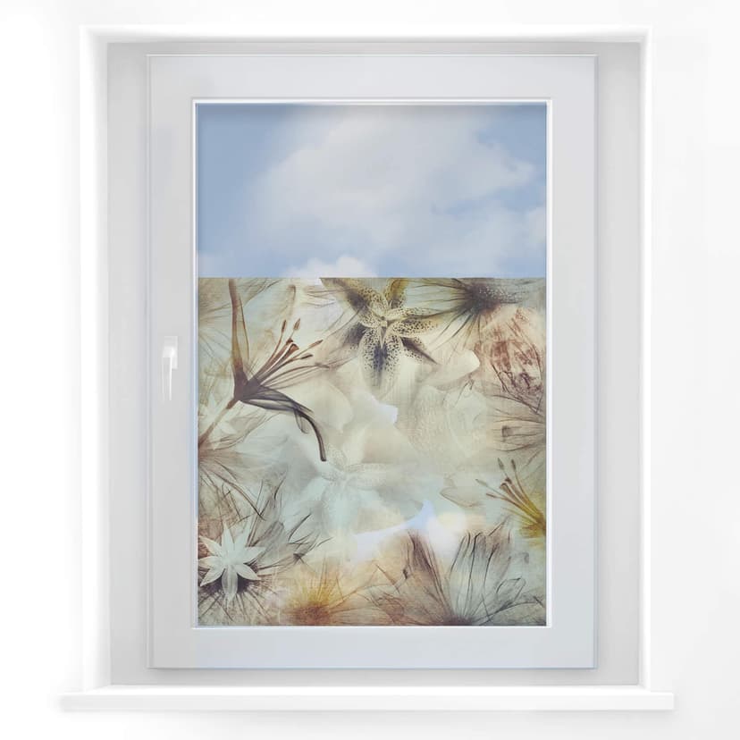 Cuadro de ventana Flores brumosas