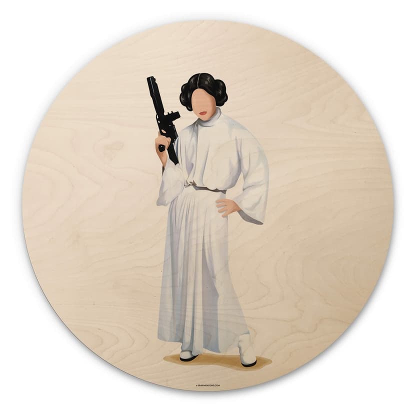 Cuadro de madera Tohmé - Leia - Redondo