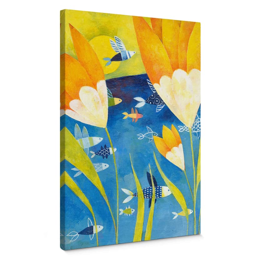 Lienzo Blanz - Tulipanes amarillos