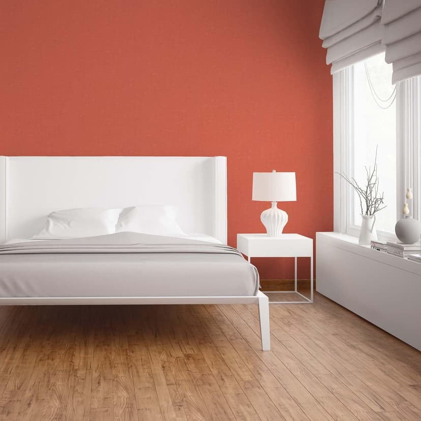 Papel pintado naranja liso - papel pintado no tejido liso pasillo, salón