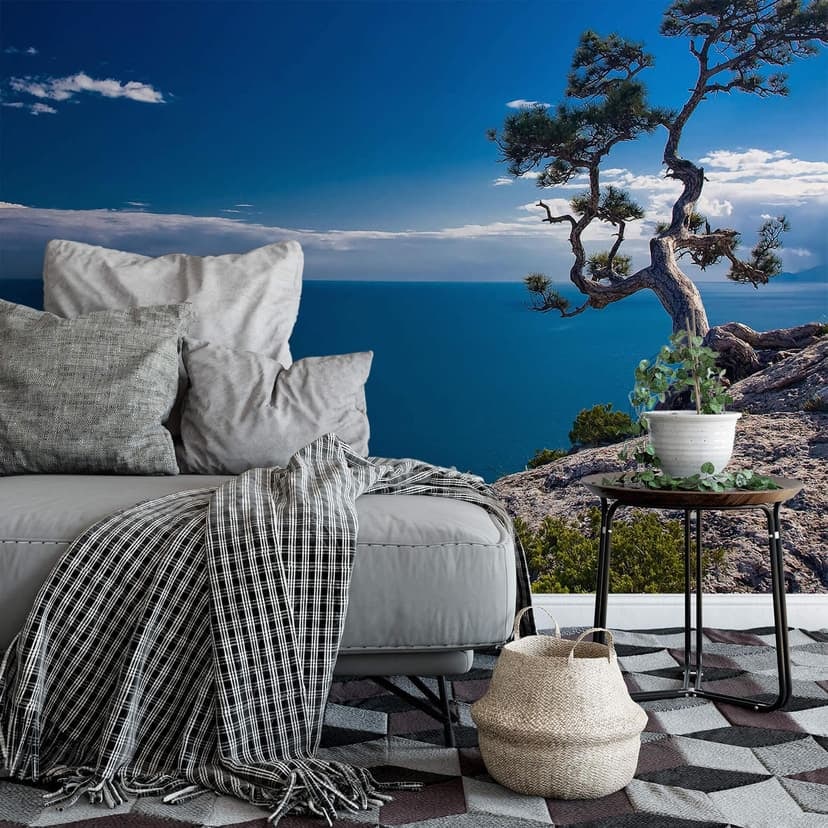 Fotomural de Mar y Árbol