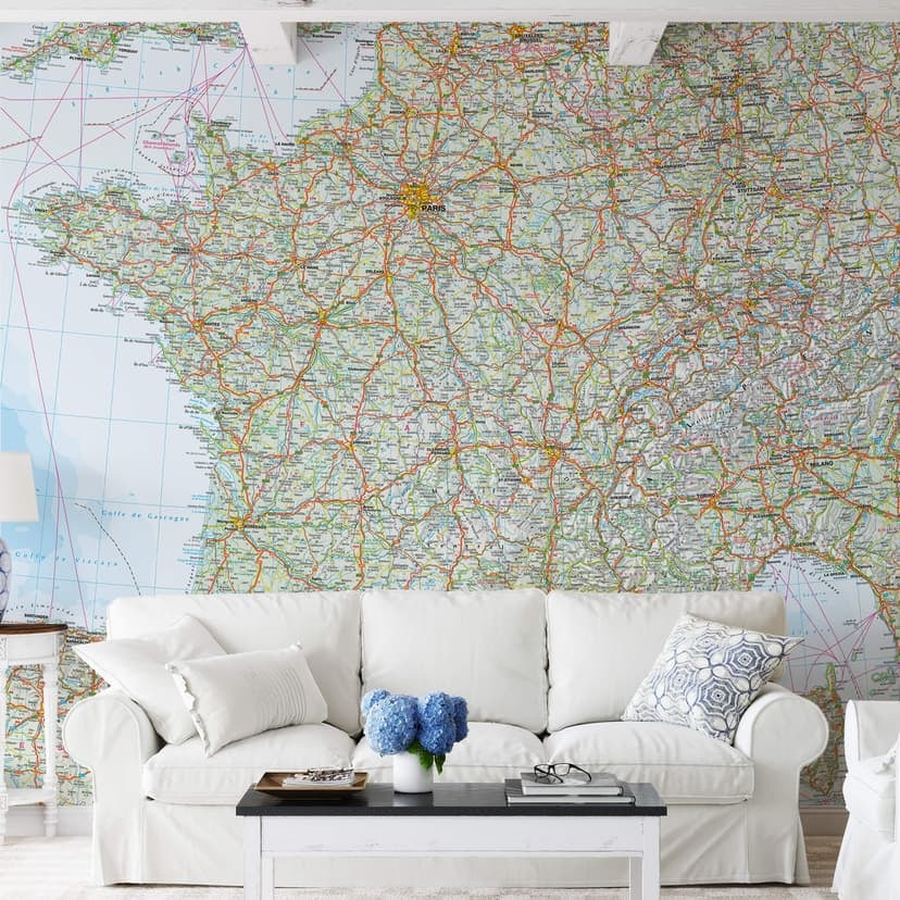 Fotomural Falk - Mapa de Francia