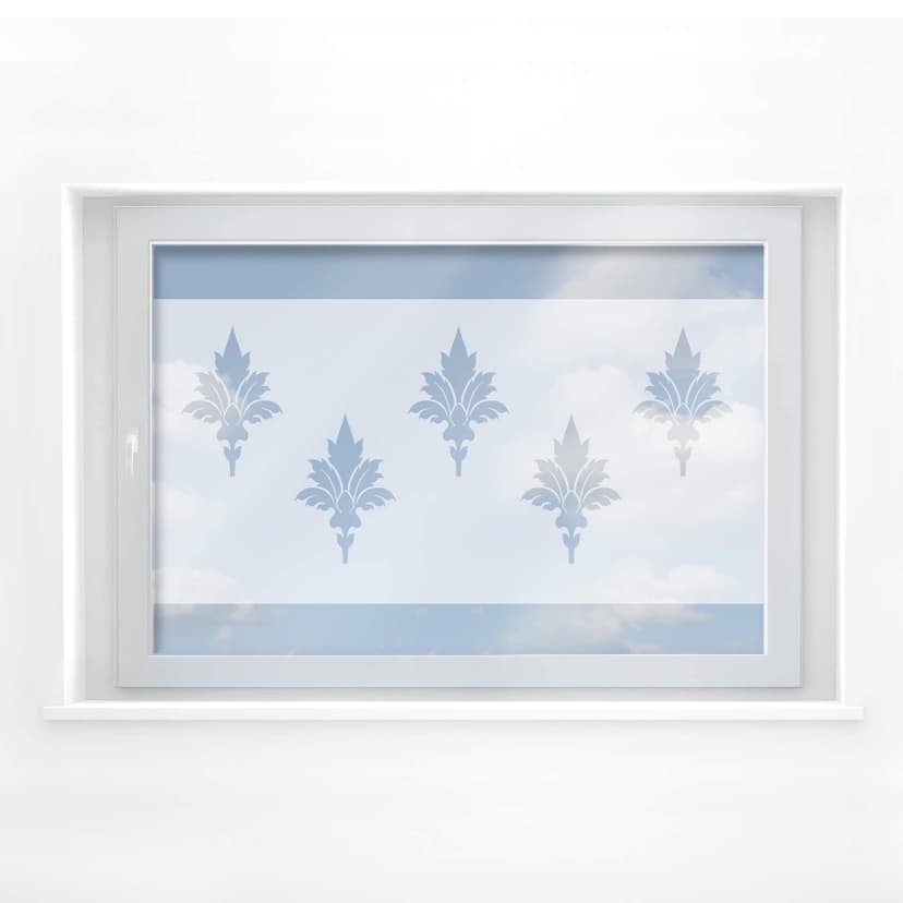 Muestra retro de decoración de ventanas