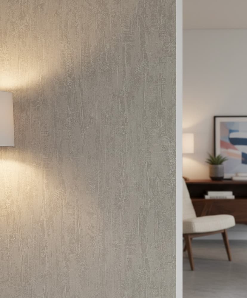 Papel pintado no tejido textura moderna en gris
