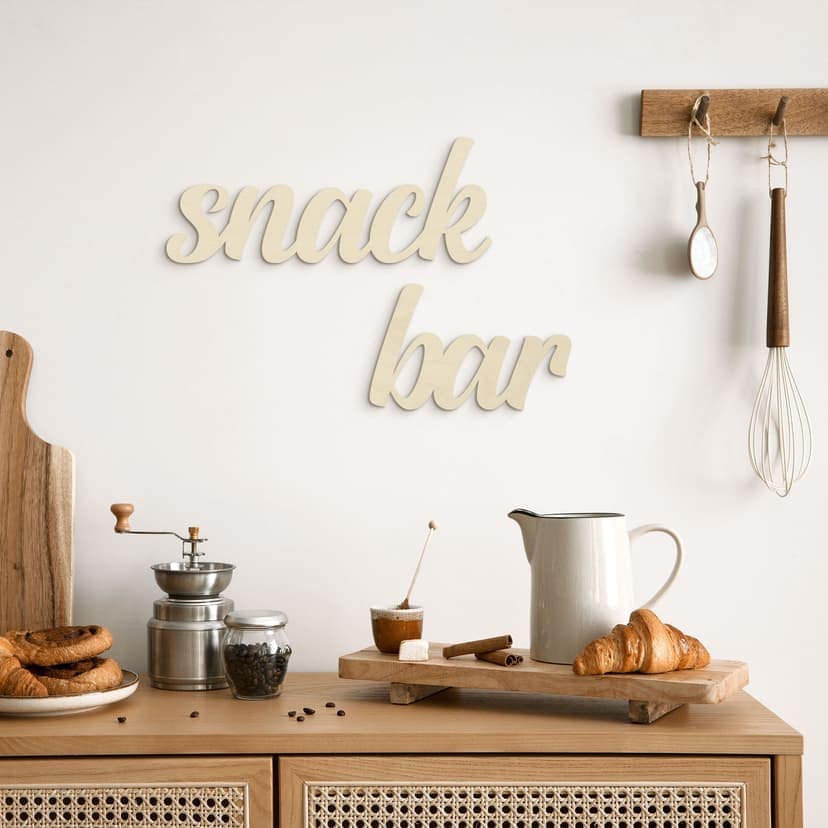 Decoración mural letras para la cocina - Snack Bar - Álamo