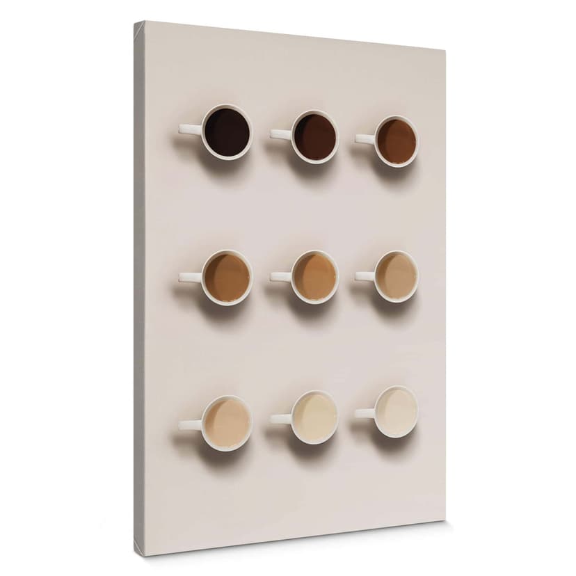 Lienzo Sombras de café
