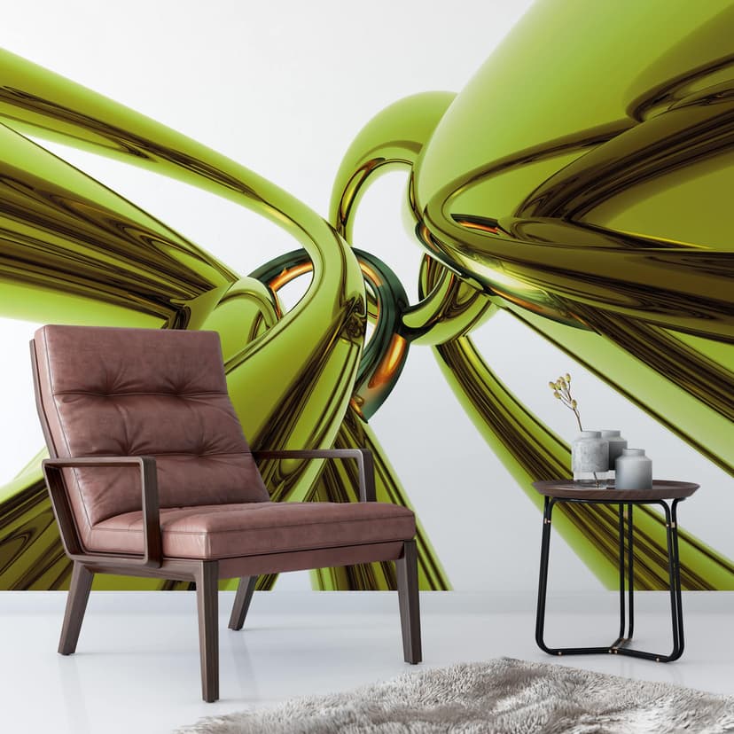 Fotomural escultura verde - 336x260 cm