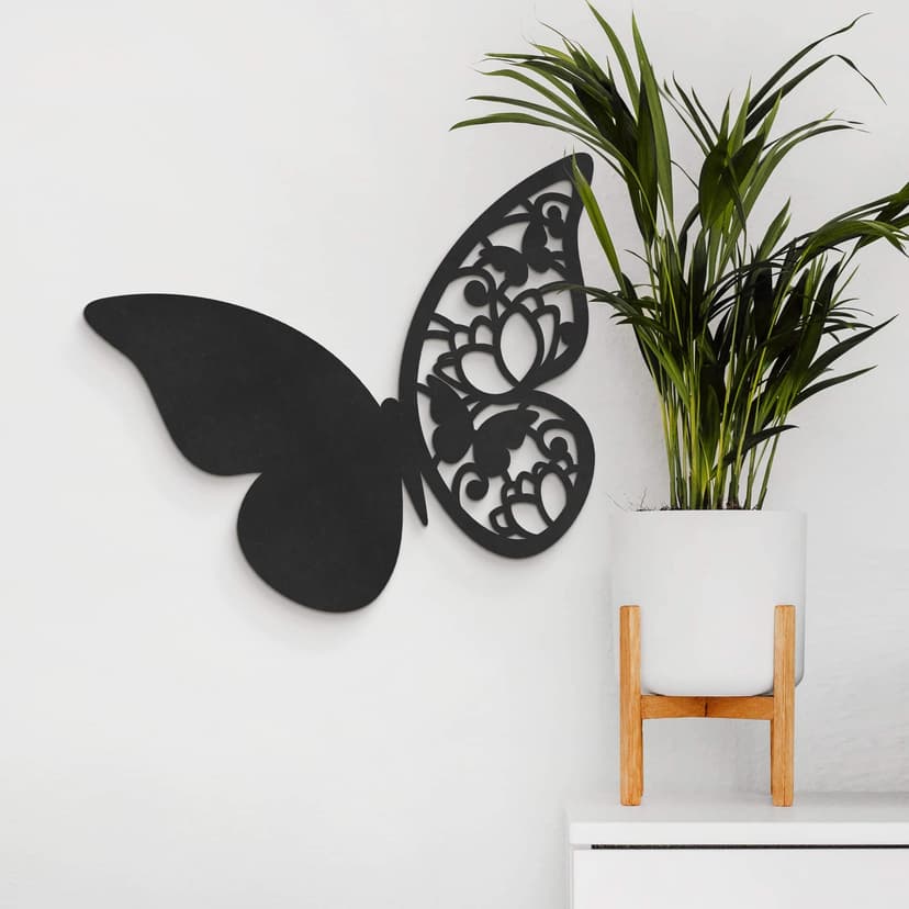 MDF - Decoración en madera - Mariposa Floral