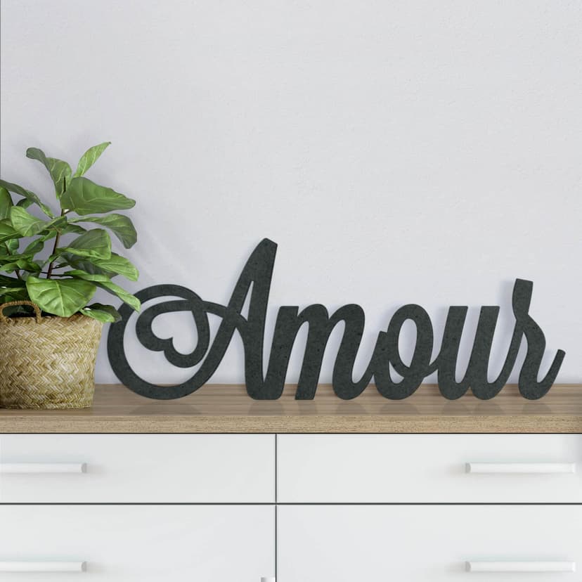 Letras de madera MDF Amour