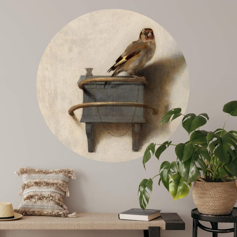 Vinilo decorativo Fabritius - El jilguero - Redondo