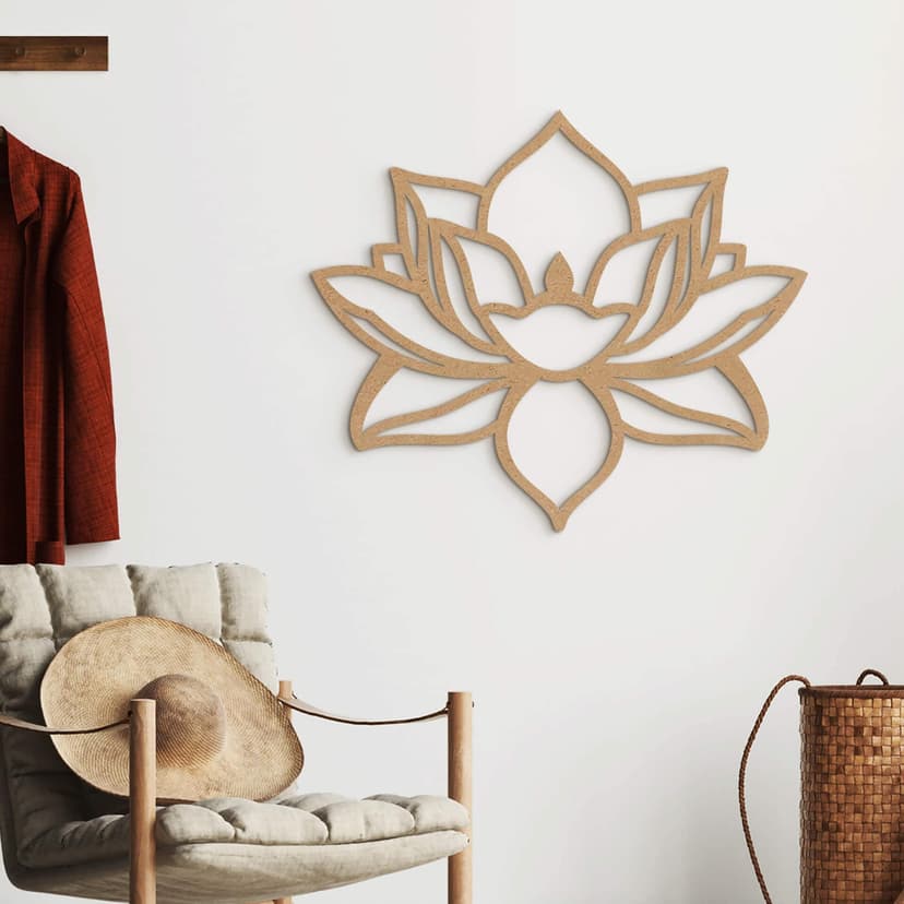 MDF decoración de la pared de la naturaleza flor esplendor - flor de loto asiática