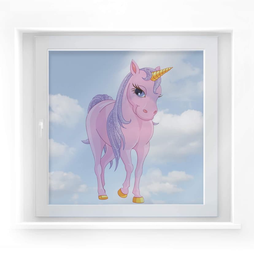 Cuadro de ventana Unicornio glamour