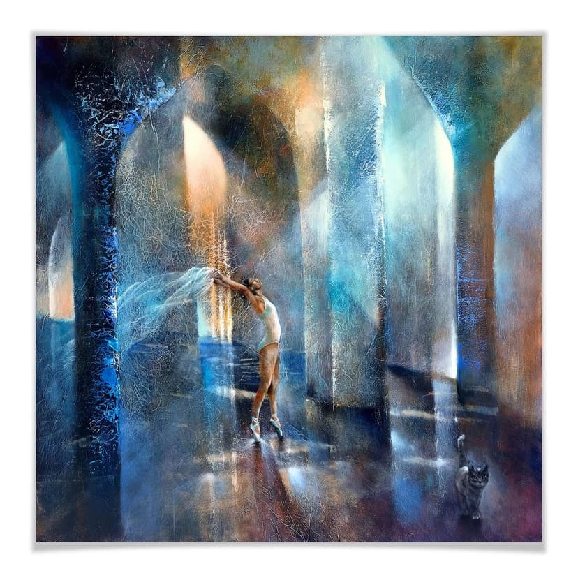 Póster Schmucker - Gato y bailarina