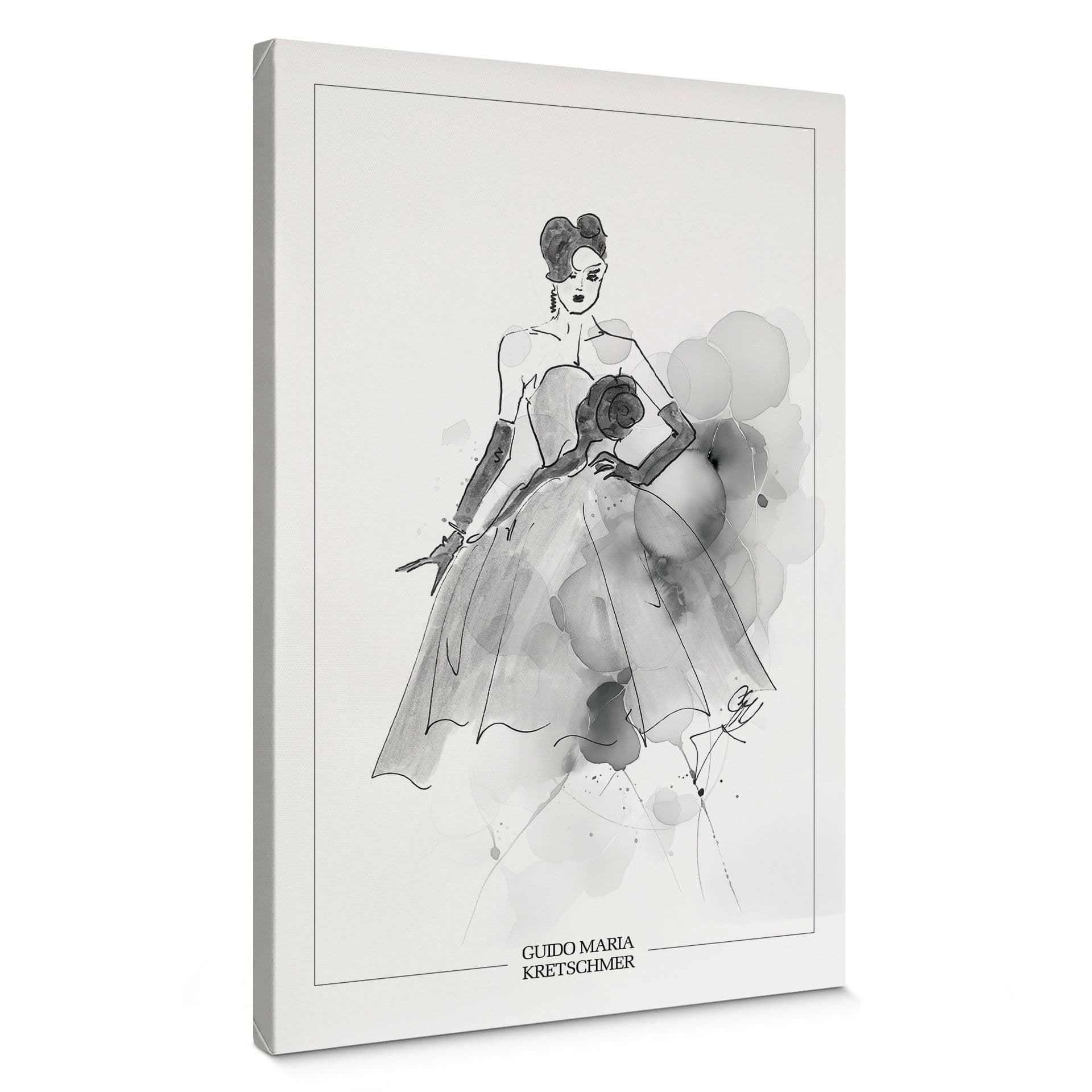 Lienzo Audrey en blanco y negro - Colección Guido Maria Kretschmer - 40x60 cm