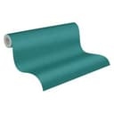 Papel pintado Unicolor Azul Turquesa - papel pintado no tejido liso A.S. Création