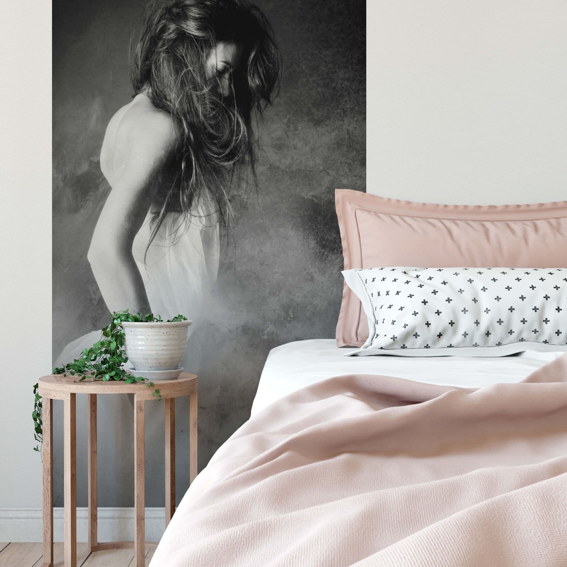 Fotomural - Mest - La mujer de gris - 144x260 cm