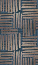 Fotomurale Graphic stripe pattern in blue and beige with texture 2.7 x 1.59 m