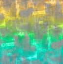 Fotomurale con motivo campos de color abstractos en amarillo verde y gris 2,7 x 2,65 m
