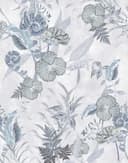 Fotomural flores, hojas naturaleza floral, moderno en gris