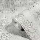 Papel pintado no tejido gráfico moderno en gris 