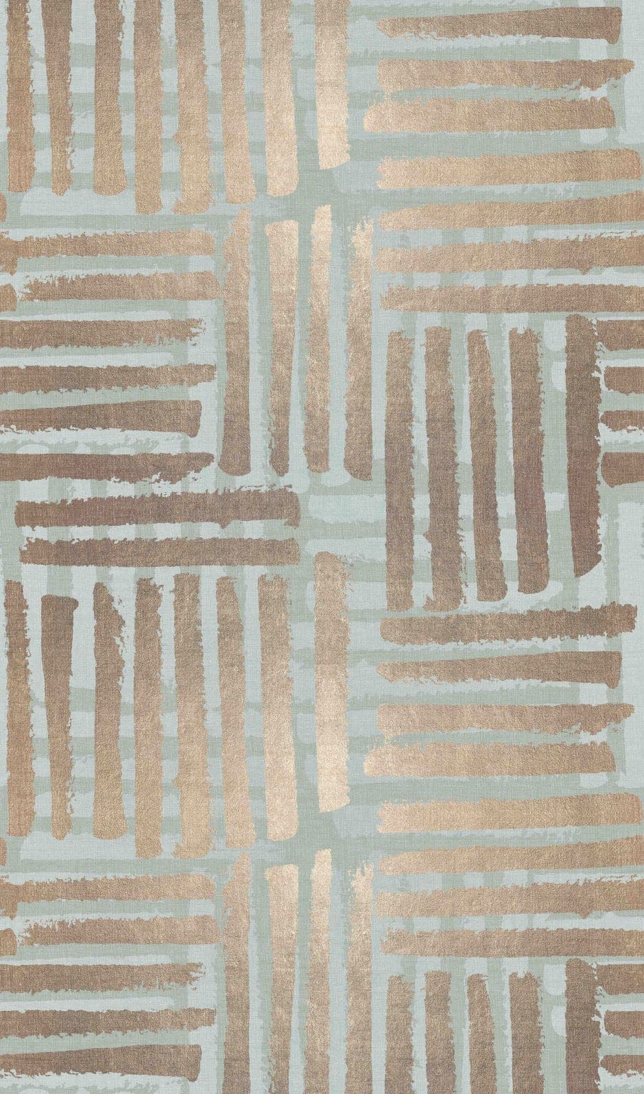 Fotomurale Graphic stripe pattern in beige and sage green Modern 2.7 x 1.59 m