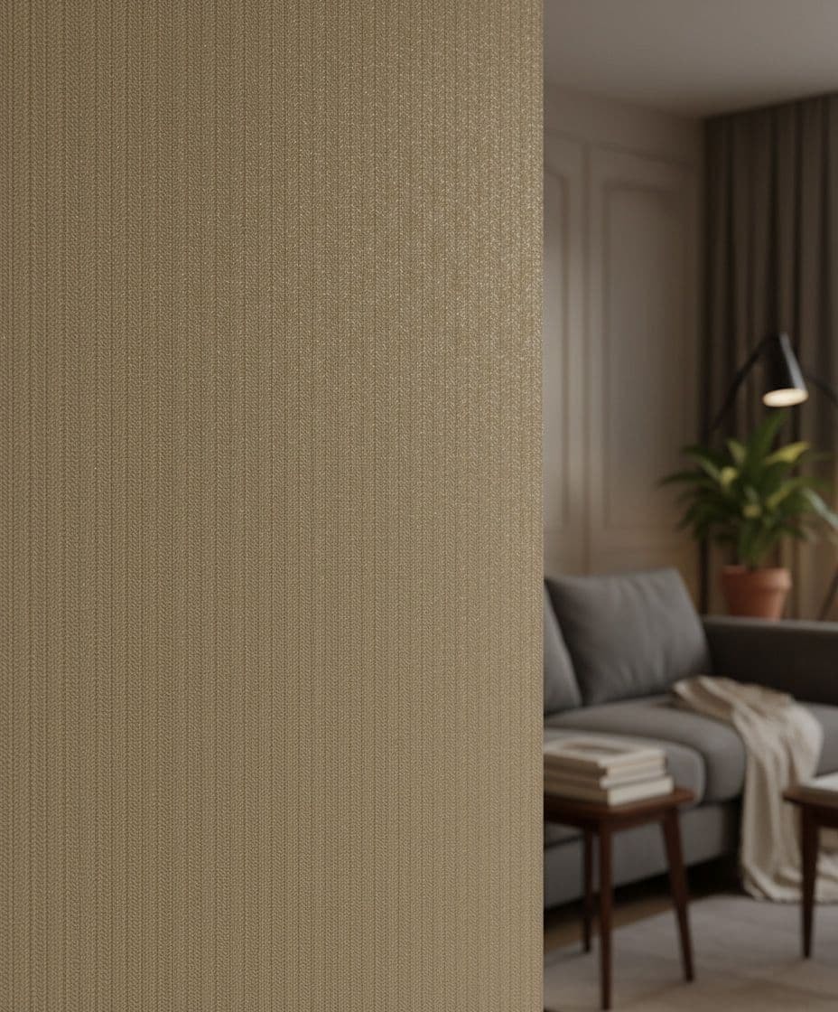 Papel pintado no tejido liso moderno en beige 