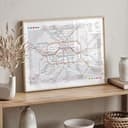 Póster BVG Berlín - Mapa de la red de Berlín