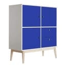 Vinilo adhesivo muebles - Uni azul brillante