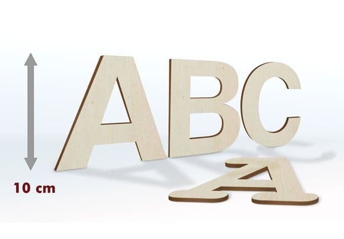 Letras de madera 10 cm altura letra