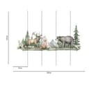 Papel pintado Habitación infantil ForestAnimals blanco verde - Papel pintado no tejido Designwalls 2 - 2,55 x 3,5 m