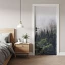 Vinilo para puertas Bosque Nublado - Decoración autoadhesiva para puertas